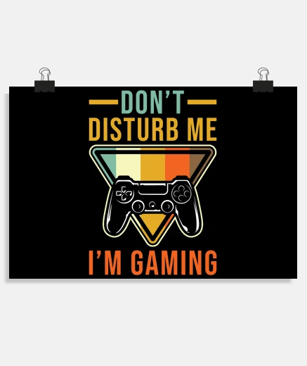 Poster joueur de jeu dites s39il vous plaît ne