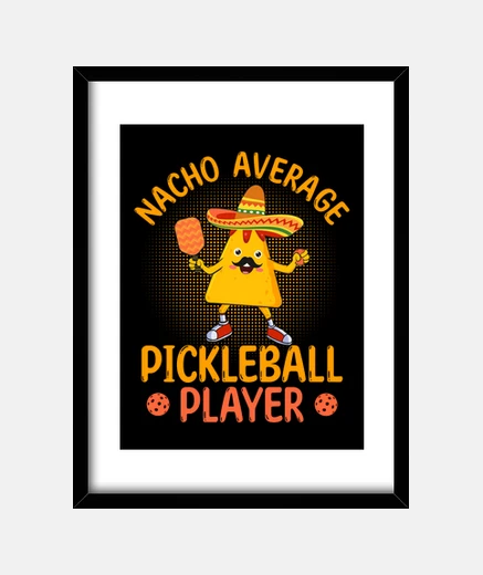 Cadre joueur de pickleball moyen nacho