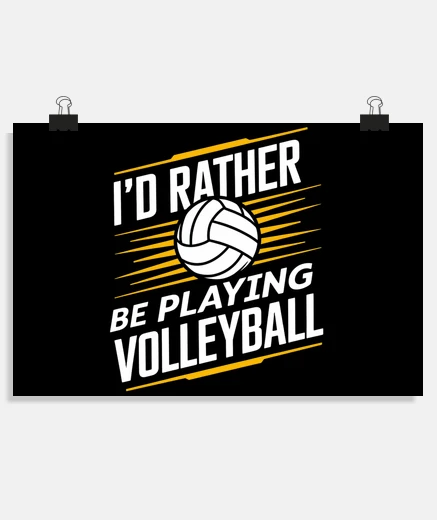 Poster joueur de volley-ball citation de volle