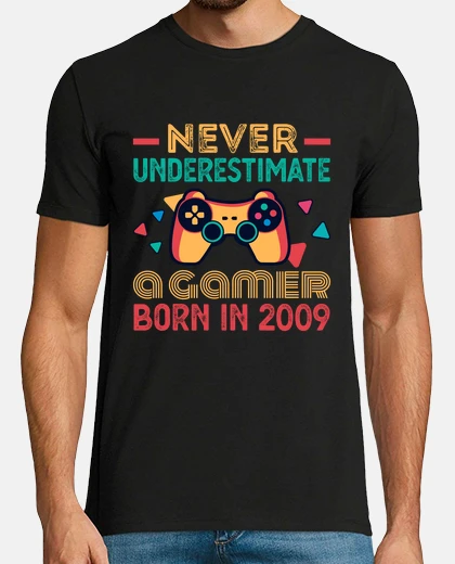 Tee-shirt joueur né en 2009 cadeau de jeu d39anni