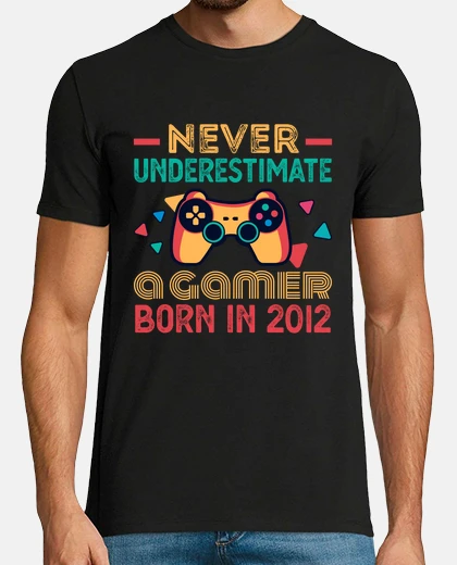 Tee-shirt joueur né en 2012 cadeau de jeu d39anni