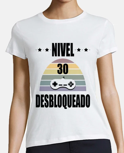 Tee-shirt joueur niveau 30 noir débloqué