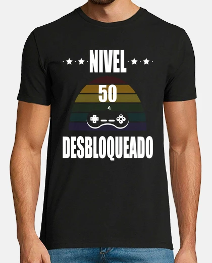 Tee-shirt joueur niveau 50 débloqué blanc