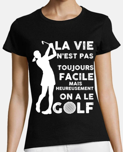 Tee-shirt Joueuse De Golf Femme Golfeuse Sport