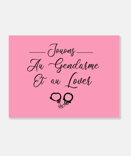 Tableau JOUONS AU GENDARME ET AU LOVER ! - Jeux