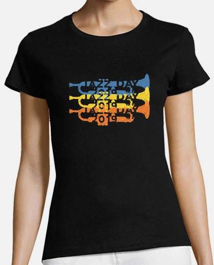 Tee-shirt jour de jazz design créatif moderne