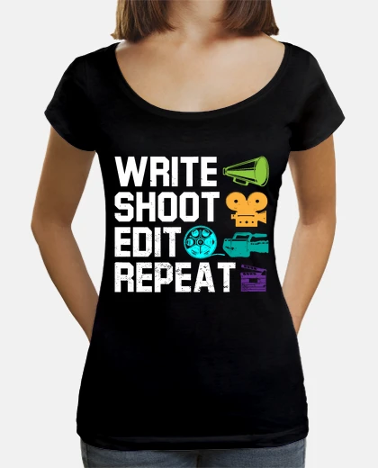 Tee-shirt journalisme monteur cinéaste écrire