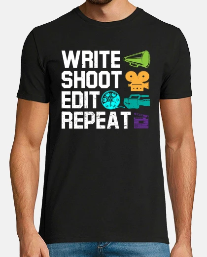 Tee-shirt journalisme monteur cinéaste écrire