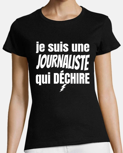 Tee-shirt journaliste qui déchire