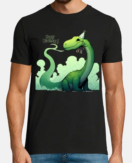 Tee-shirt joyeux anniversaire fête des dinosaures