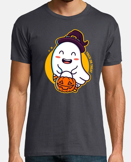 Tee-shirt joyeux fantôme h all design kawaii d39h