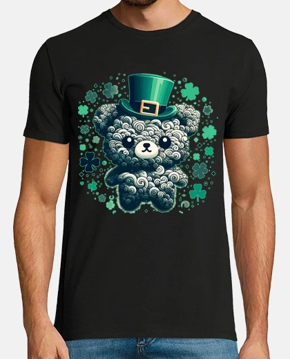 Tee-shirt joyeux jour de la Saint-Patrick ours ve