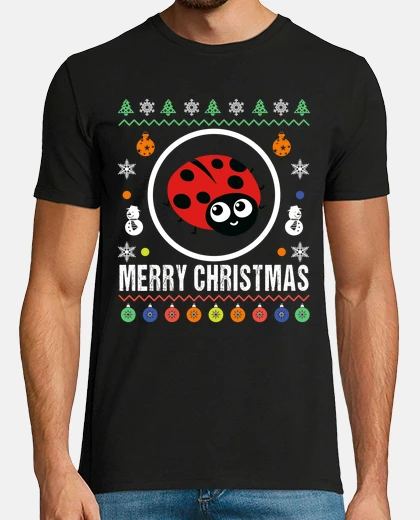 Tee-shirt joyeux noël coccinelle moche pull