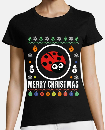 Tee-shirt joyeux noël coccinelle moche pull