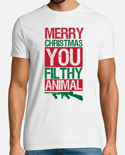 Tee-shirt Joyeux Noël, Espèce de Sale Bête (Maman, j'ai raté l'avion)