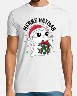 Tshirt / T-Shirt Homme Noir Père Noël Joyeux Noël Drôle Humour Fun cadeau 