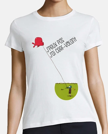 Tee-shirt J'peux pas, j'ai cerf volant