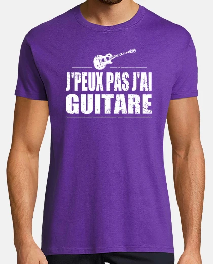 Tee-shirt J'peux pas j'ai guitare