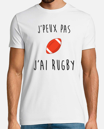 T-shirt Je peux pas j'ai Rugby · Cadeau homme rugby