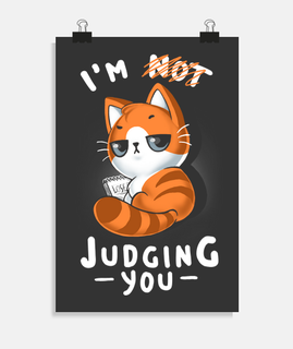 Judging you - Funny Sarcastic Kitty
