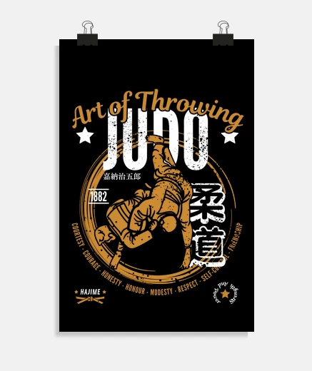 Poster judo the art of throwing