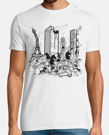 Camiseta juego de ajedrez piezas de ajedrez arte
