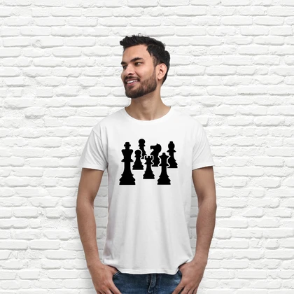 Camiseta Lambretta Para Hombre Con Estampado De Tablero De Ajedrez - Manga Corta, 100% Algodón