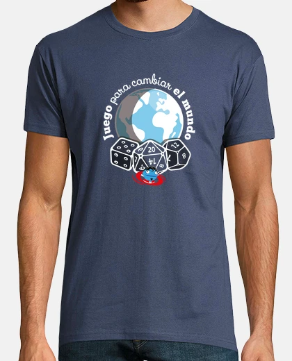 Juego para cambiar el mundo con dados - Azul denim- Hombre