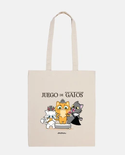 Juego de Tronos con Gatos, Negro, bolsa