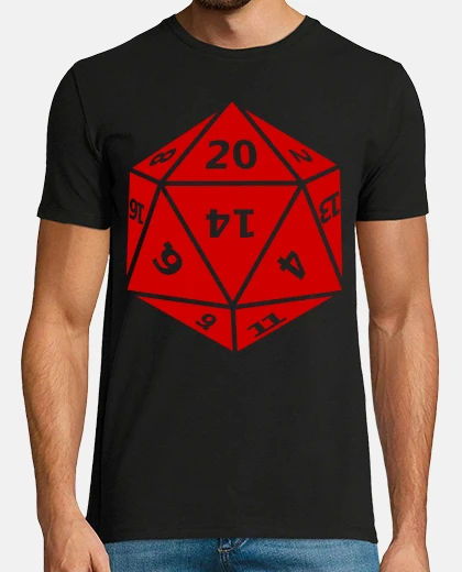 Camiseta Juegos de Rol - Dado multicaras