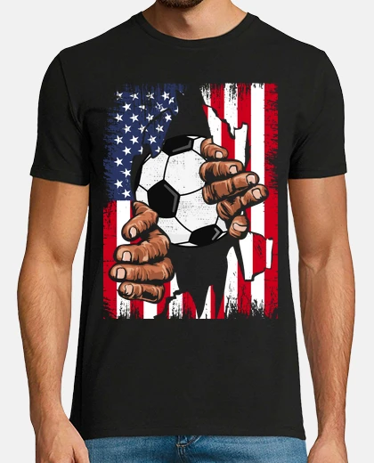 Camiseta jugador de fútbol americano bandera