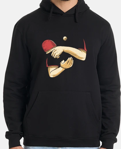 Sudadera jugador de ping pong, tenis de mesa, jo paris