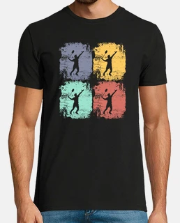 jugador de bádminton retro