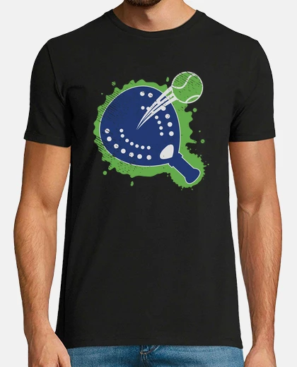 Camiseta jugadores de pádel raqueta jugando pádel vintage