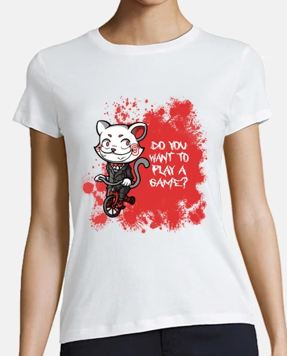 Playera jugar un juego