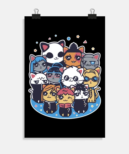 Poster jujutsu cat-isen