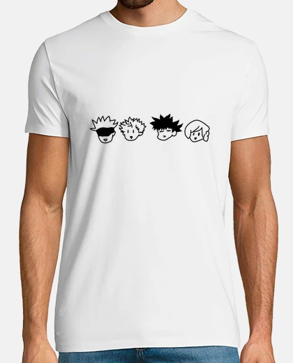 Camiseta jujutsu kaisen chibi