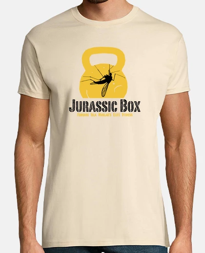 T-shirt jurassic box luminosa
