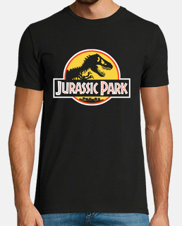 Jurassic Park Yellow Logo black ts