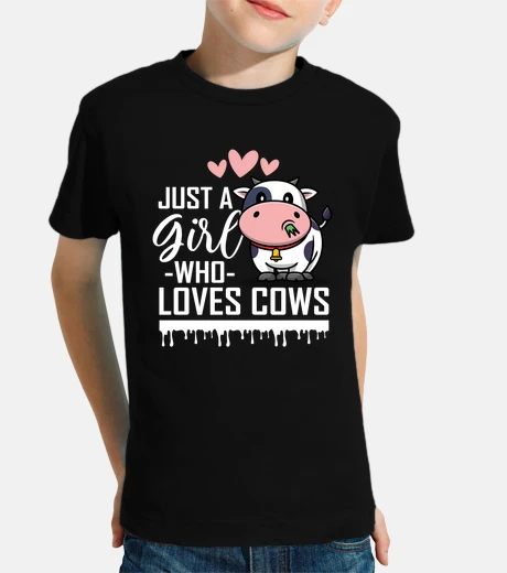 Kids just a girl who loves cows