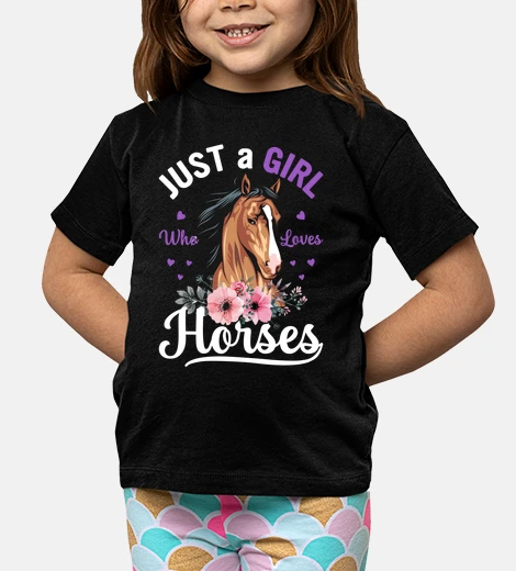 Kids Just A Girl Who Loves Horses Girls