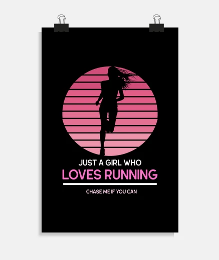 Poster Just a Girl who Loves Running - Female