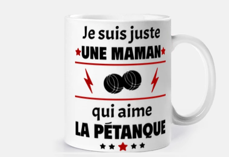Cup just a mom who loves pétanque