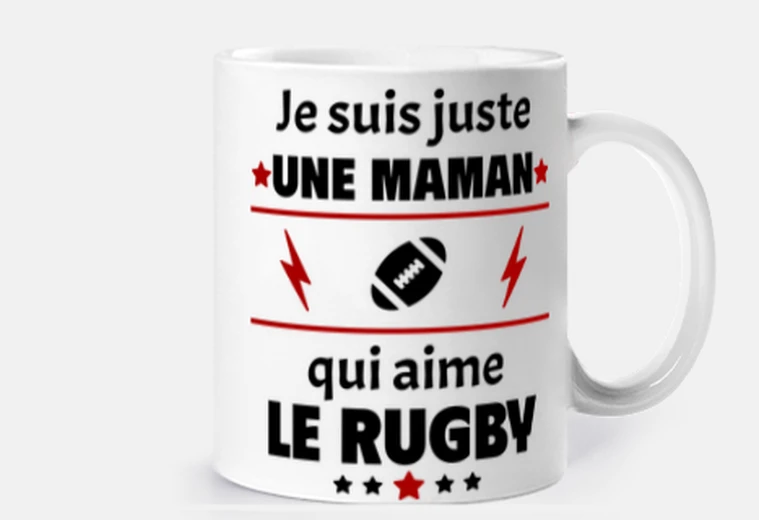 Cup just a mom who loves rugby