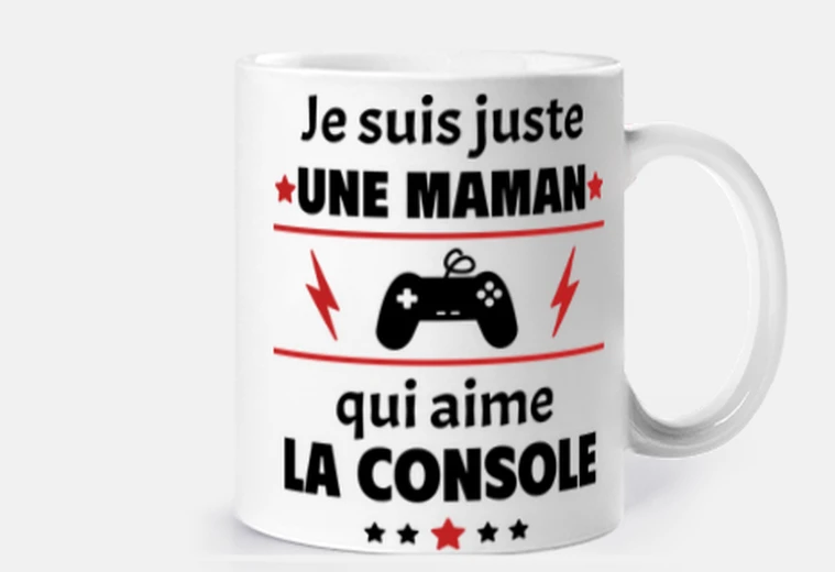 Cup just a mom who loves the console