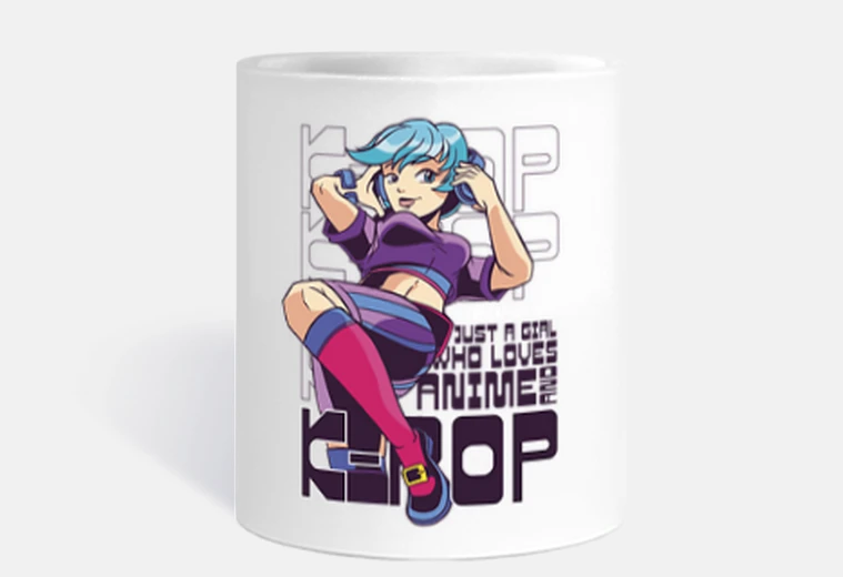 Taza k-pop anime manga corea del sur