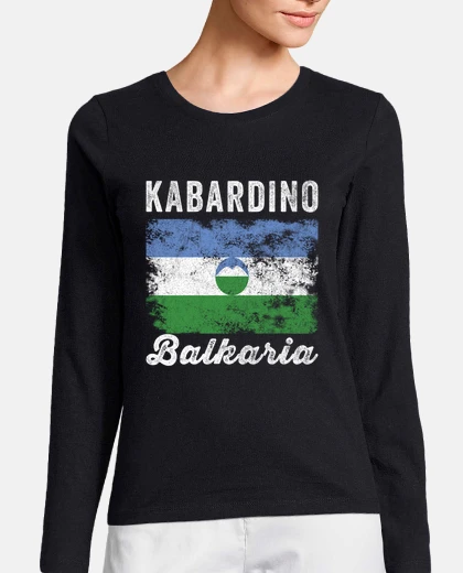 Playera kabardino balkaria bandera angustiada