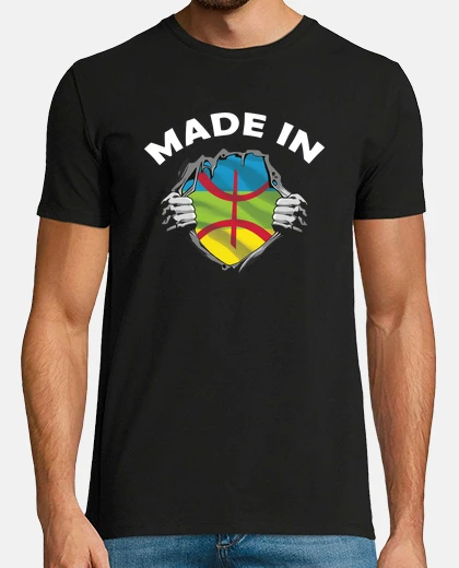 T-shirt Kabyle bandiera del paese umorismo berb