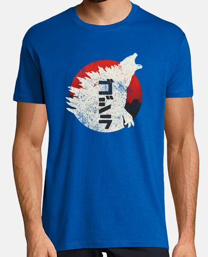 Playera kaiju a través de japón