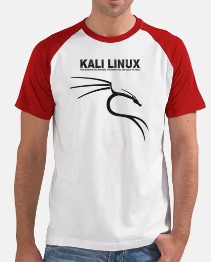 Tee-shirt kali linux logo noir.